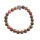 Pulsera de piedras preciosas con cabeza de león y cuentas de 8mm de Unakite